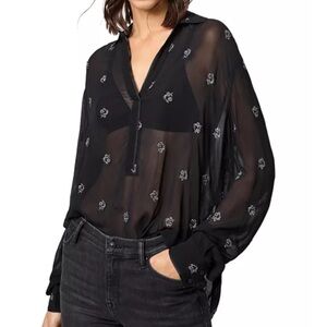 AllSaints Keri Cyla Shirt Blouse Women’s Small
